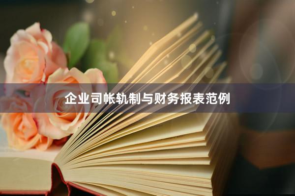 企业司帐轨制与财务报表范例